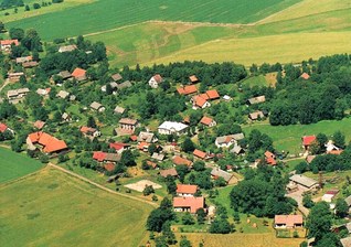 Letecký snímek Bohdašína